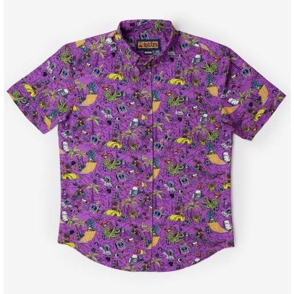 RSVLTS Other - NWT,  RARE -  RSVLTS, “lords of Slim town” pink button down shirt